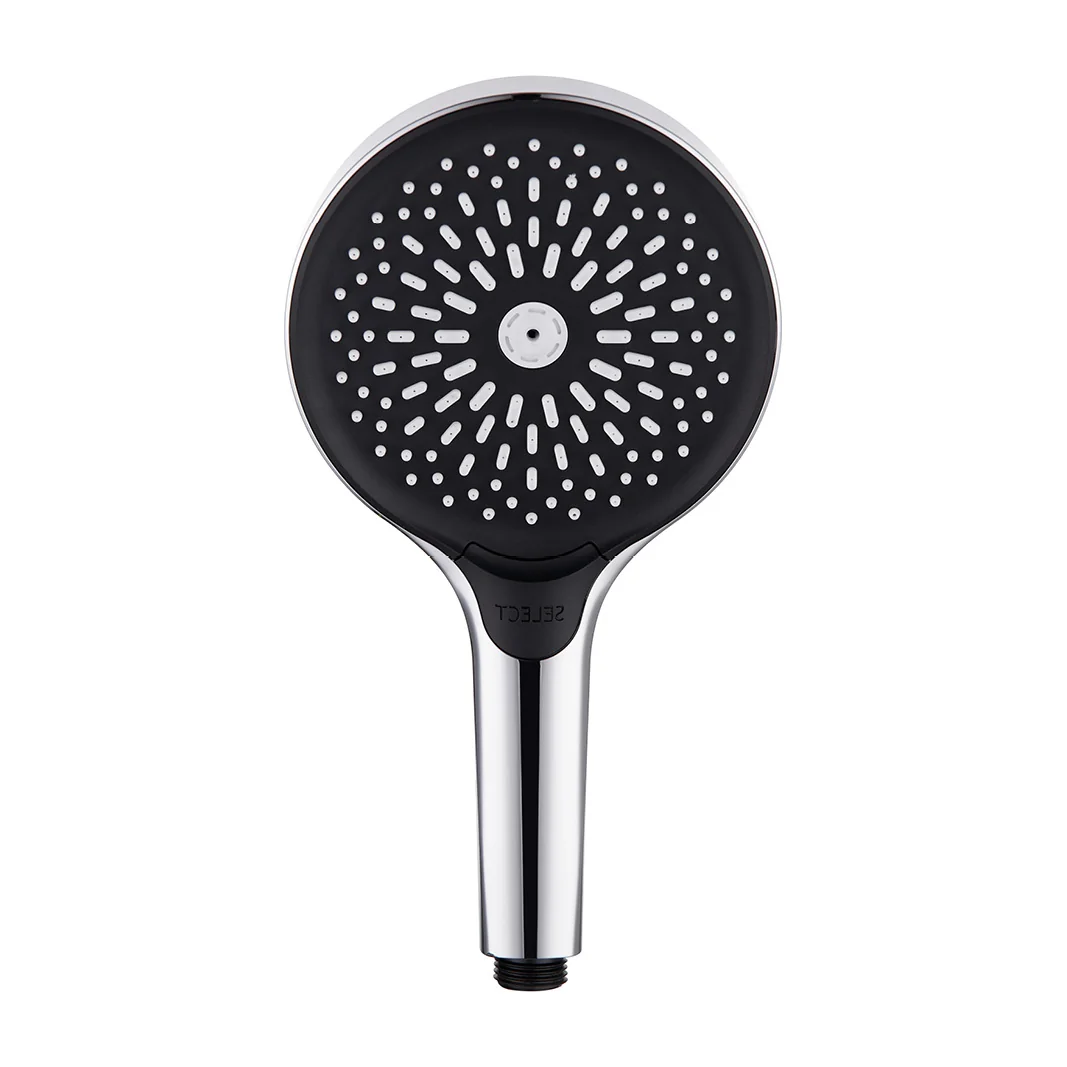 3-Function ABS Handheld Shower Head 132mm with TPE Nozzles Y10024